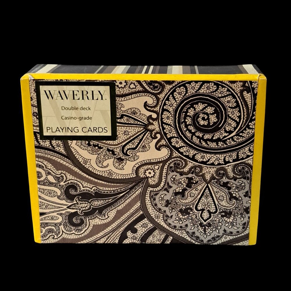 Waverly Double Deck Sealed Playing Card Set in Box Creative Papers C.R. Gibson